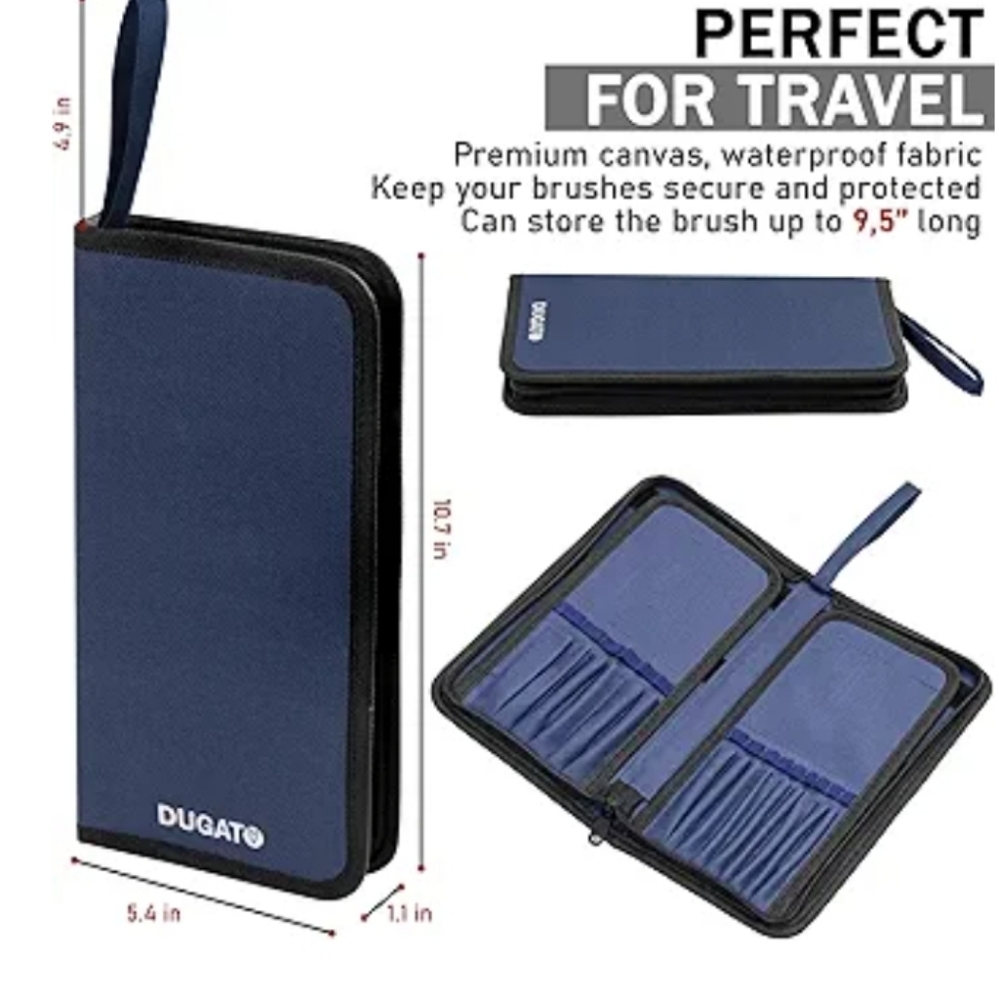 Professional Travel waterproof canvas artist brush holder wallet - Picture 6 of 6